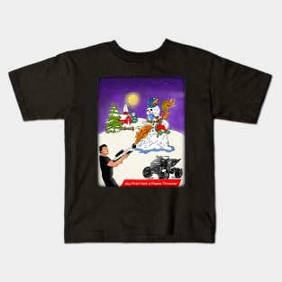 Musky Christmas - Glass Style Kids T-Shirt